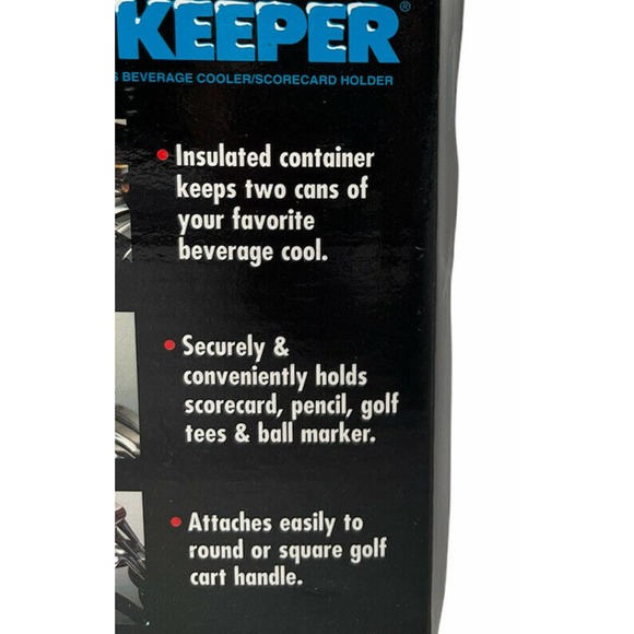 NEW Spalding Kool Cool Keeper Golf Beverage Can Cooler Score Card Holder Vintage - Picture 5 of 7